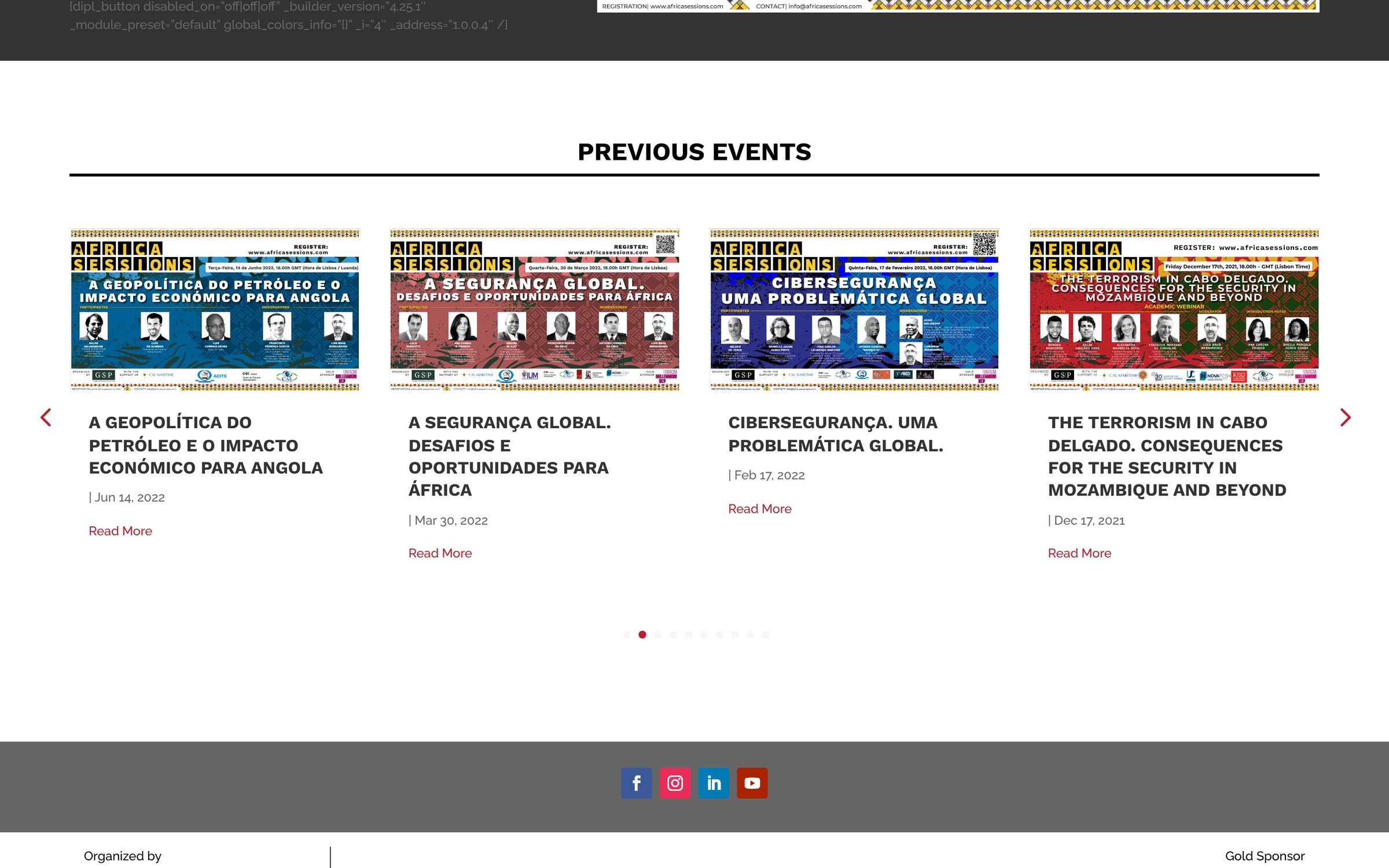 Africa Sessions — secção do site