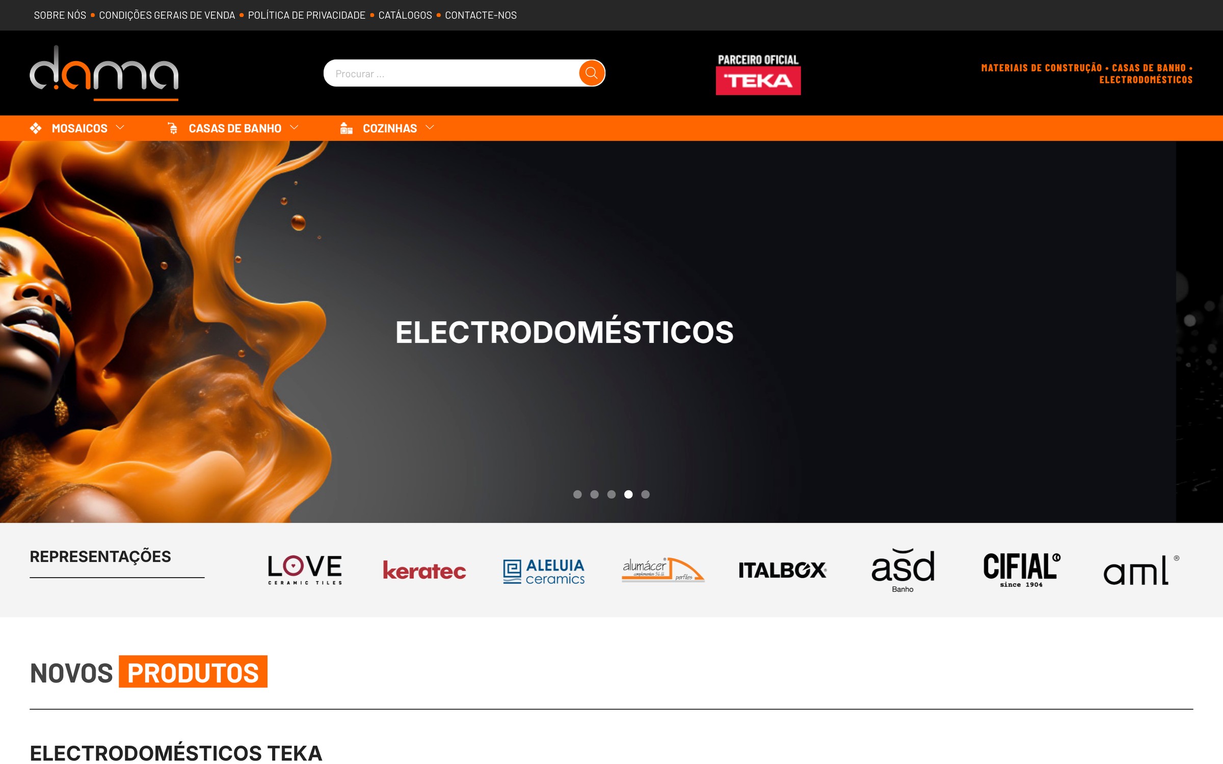 d.ama — página inicial do site