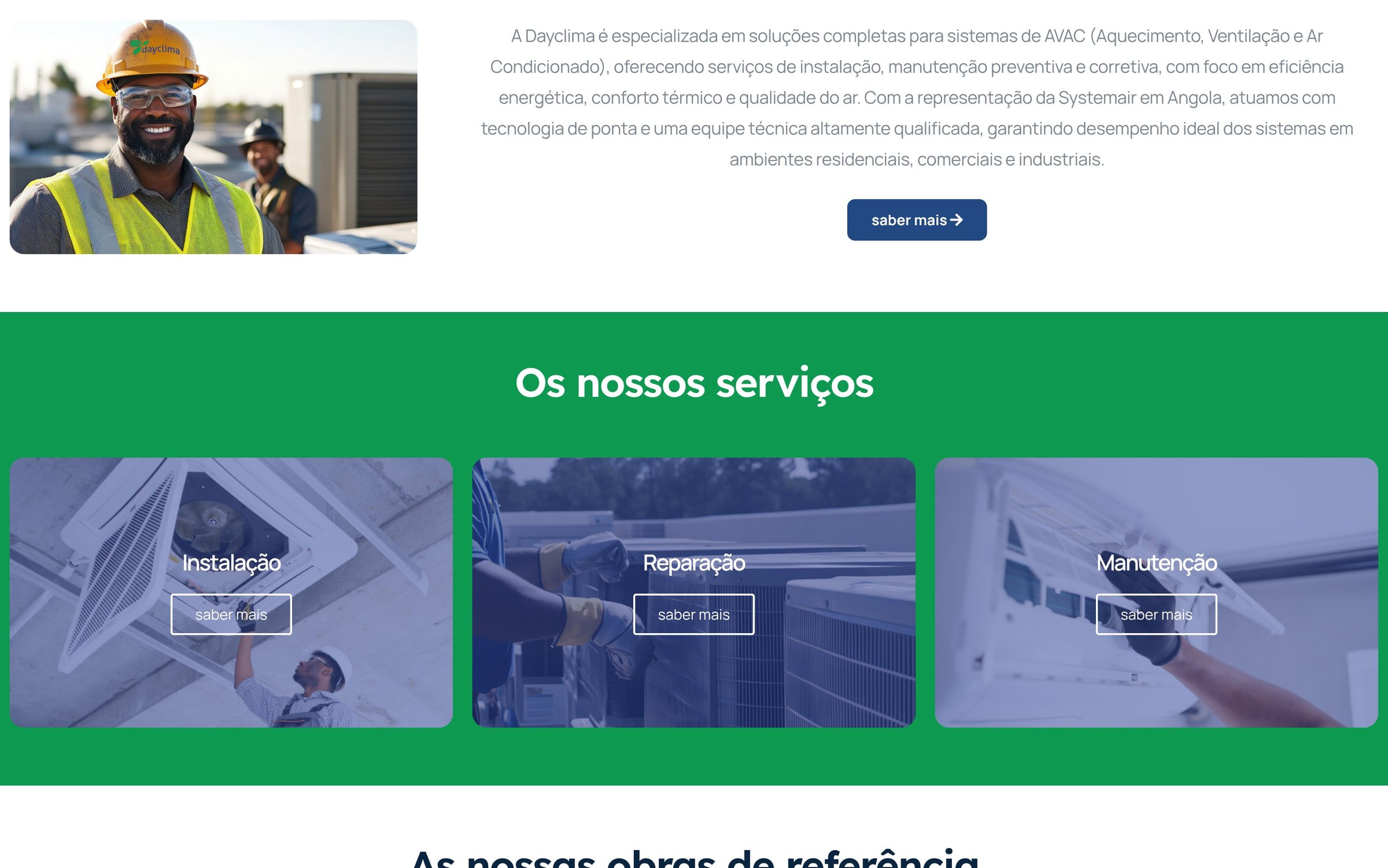 Dayclima — secção do site