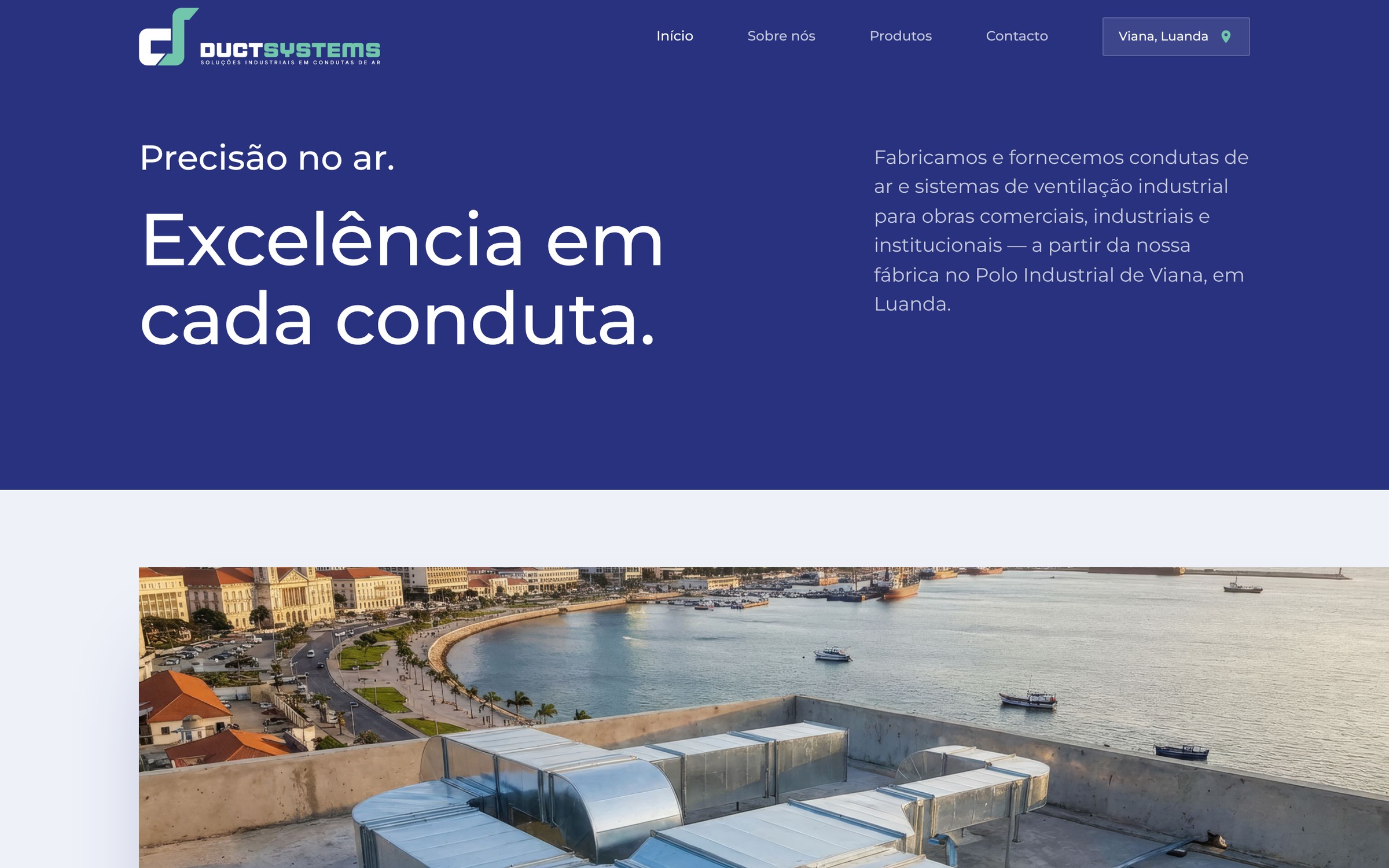 DuctSystems — página inicial do site