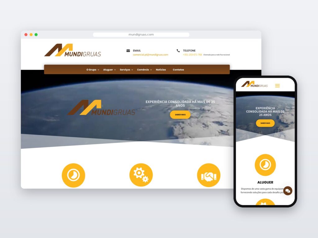 Mundigruas — site em computador e telemóvel