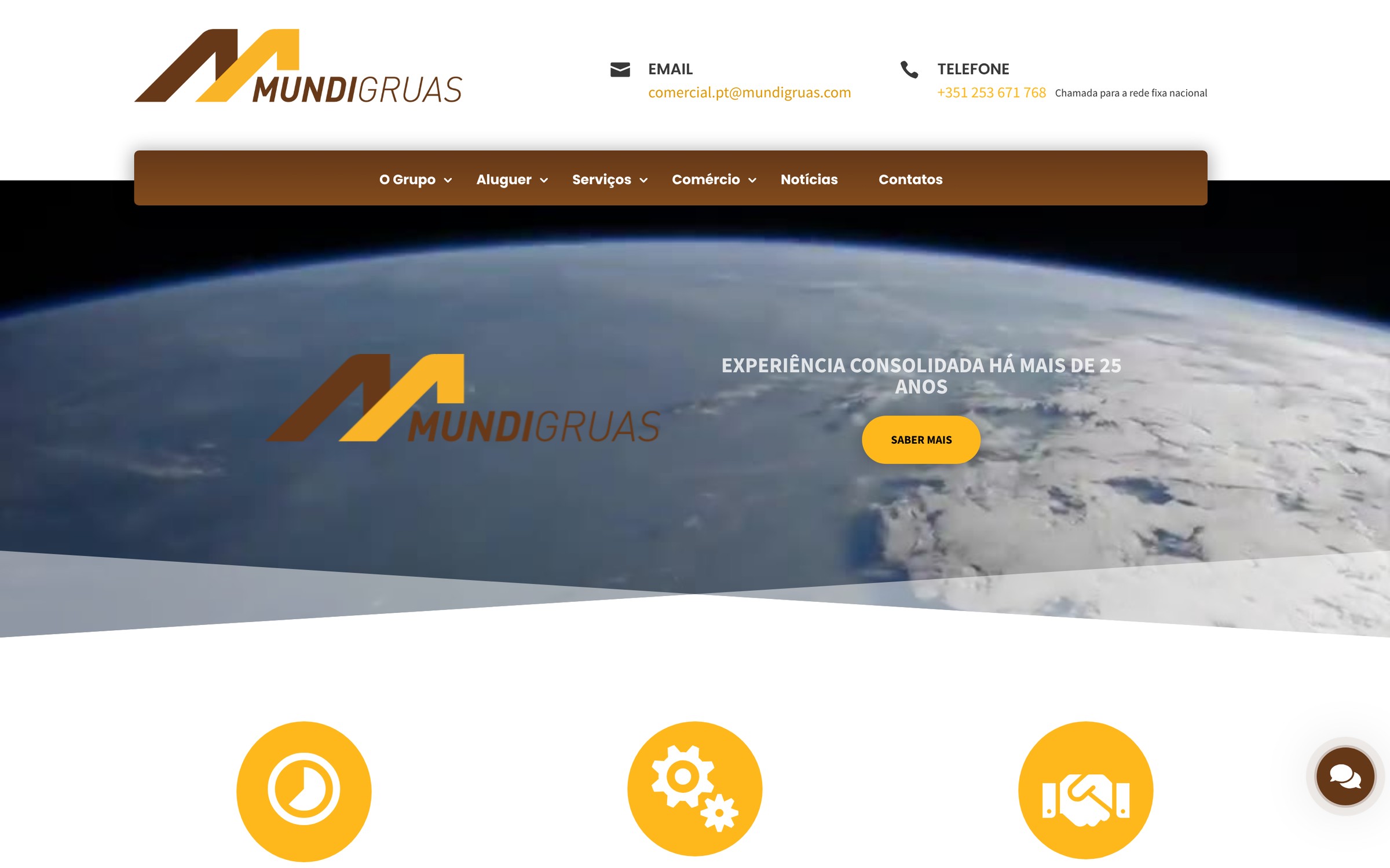 Mundigruas — página inicial do site