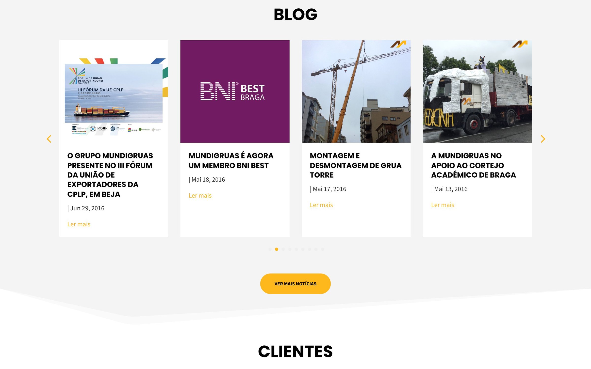 Mundigruas — secção do site