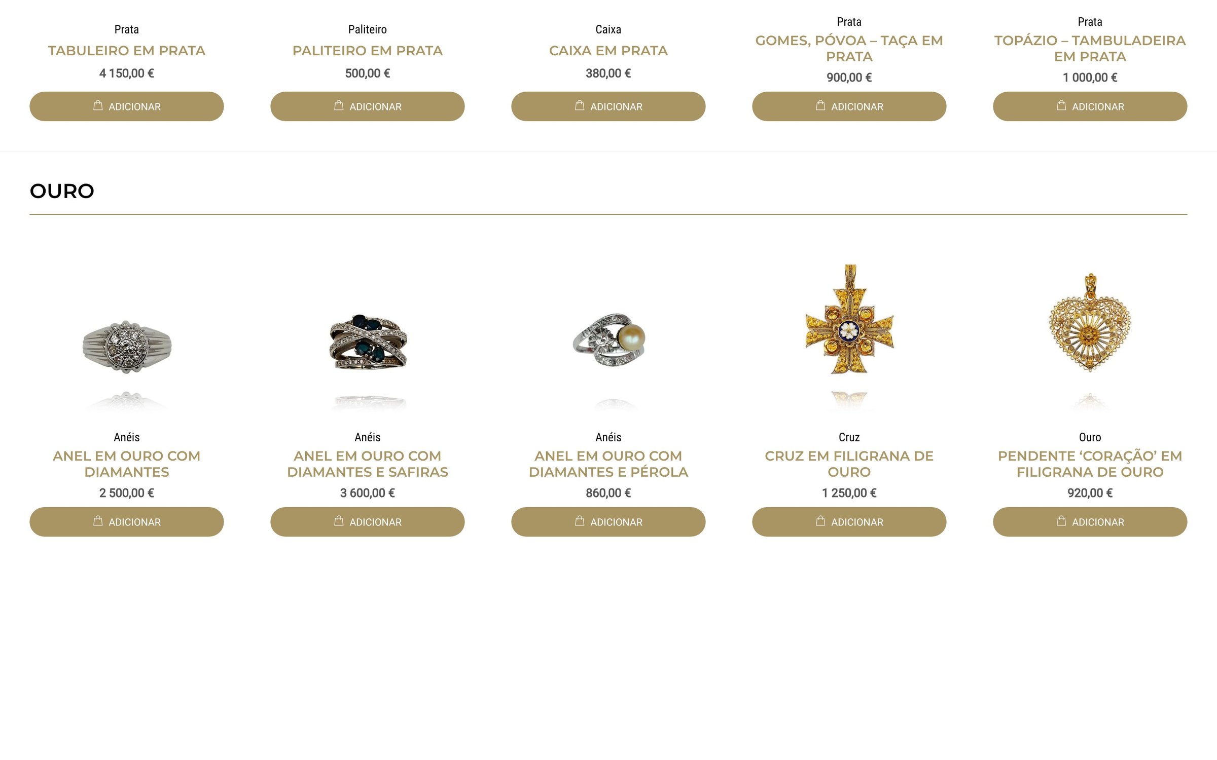 Numismática Rafael — secção do site