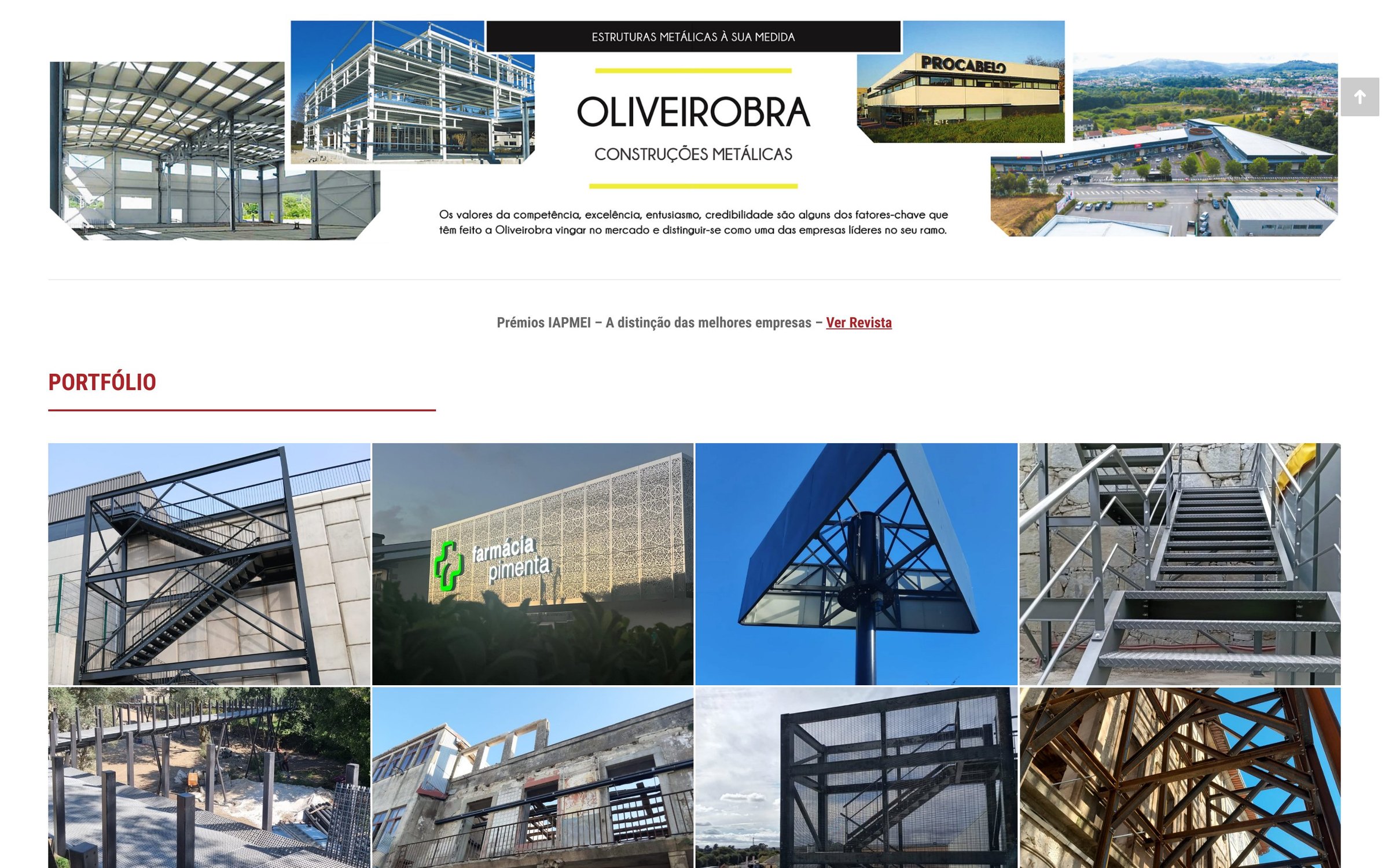Oliveirobra — secção do site