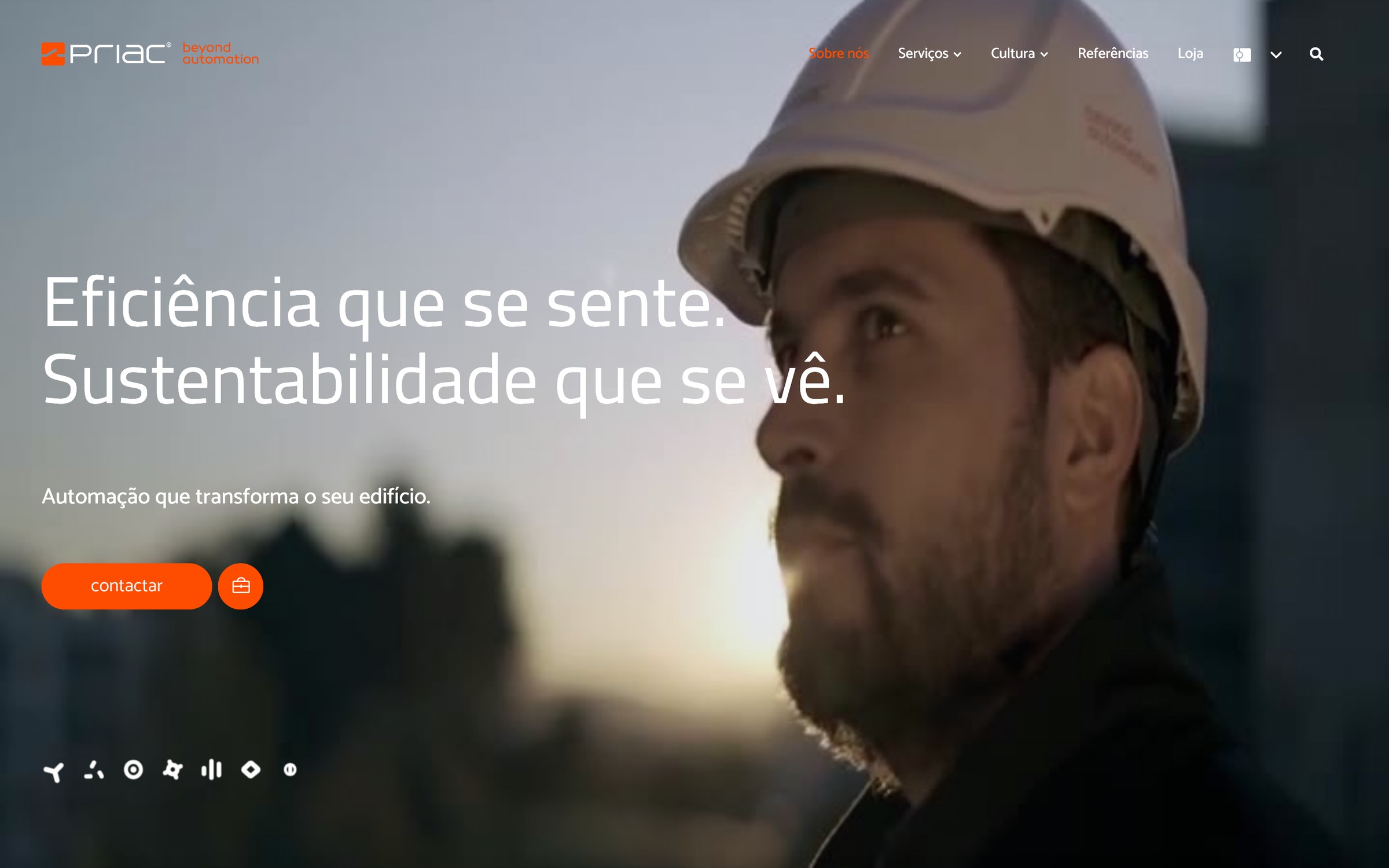 PRIAC — página inicial do site