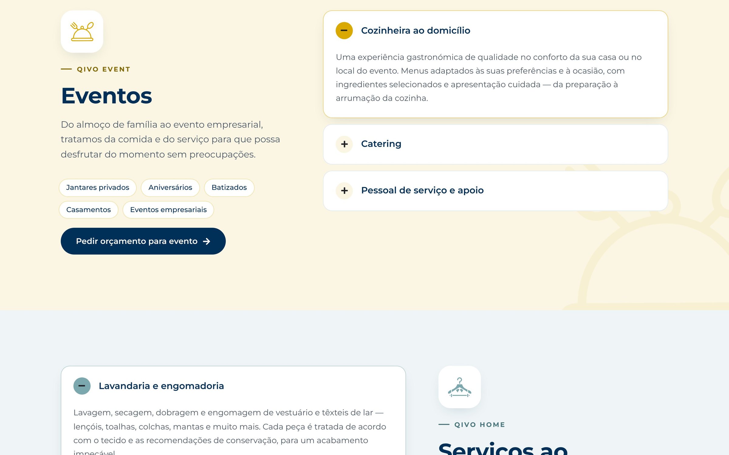 QIVO — secção do site