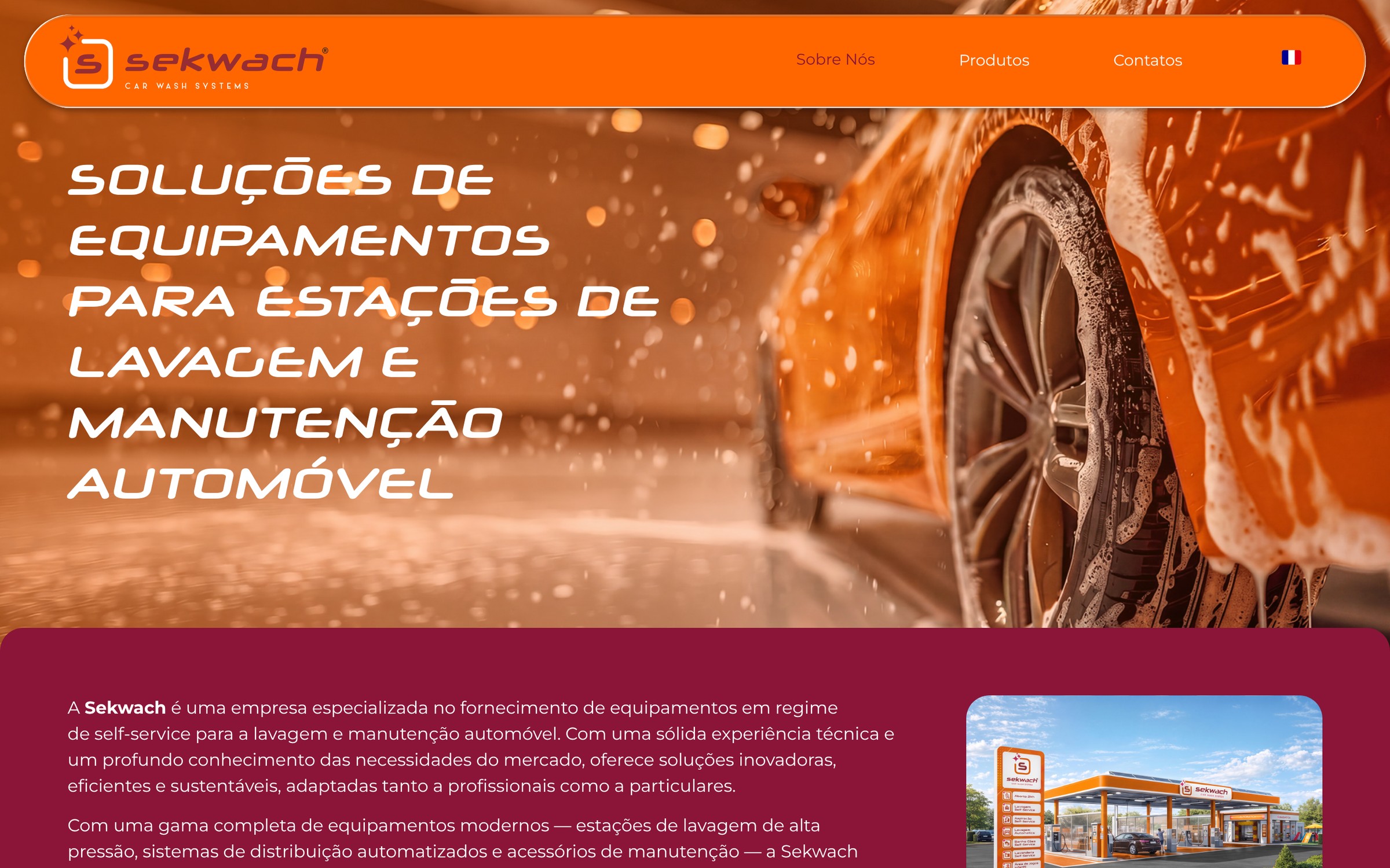 Sekwach — página inicial do site